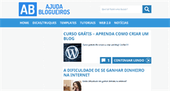 Desktop Screenshot of ajudablogueiros.com.br