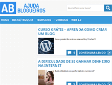Tablet Screenshot of ajudablogueiros.com.br